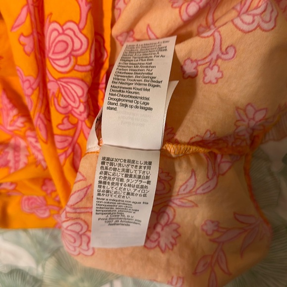 J crew orange floral dress - Picture 6 of 7